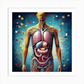 Organs Of The Human Body 8 Art Print
