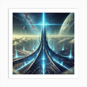 Nexus Spire Stratospheric Sovereigns Art Print