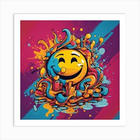 Smiley Face 3 Art Print