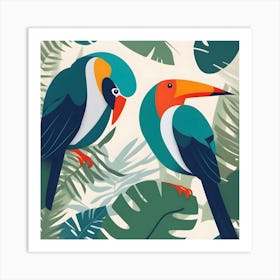 Toucans In The Jungle 1 Art Print