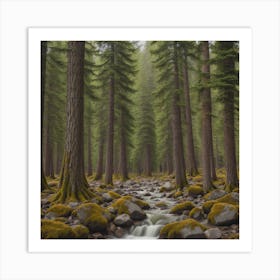 Mossy Stream Art Print