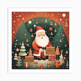 Christmas Santa 3 Art Print