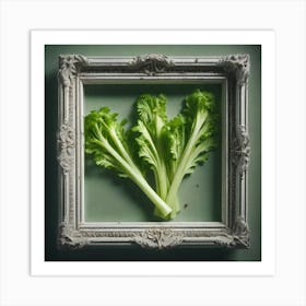 Kale In A Frame Art Print