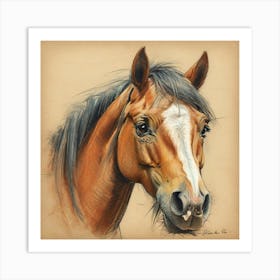 Horse Portrait 6 Art Print