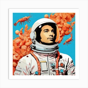 Astronaut In Space 8 Art Print