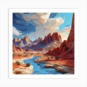 Desert Landscape Art Print