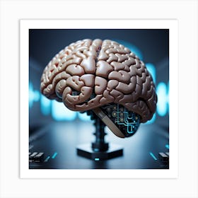 Artificial Intelligence Brain 18 Art Print