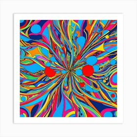 Abstract Psychedelic Pattern 2 Art Print