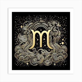 A Zodiac symbol, Virgo 1 Art Print