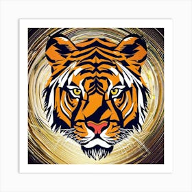 Tiger Head Art Print