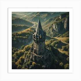 Castle In The Mountains Art Print