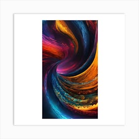 Abstract Swirl Art Print