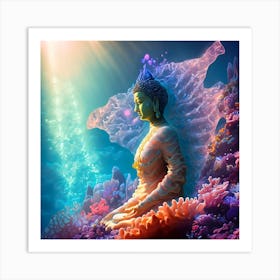 Siren Buddha #4 Art Print