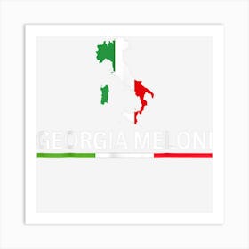 Georgia Meloni Italian Hero Art Print