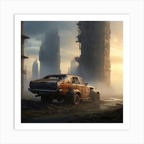 Futuristic Cityscape 2 Art Print