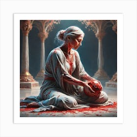 Woman Of Blood Art Print