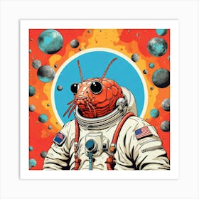 Arachnid Astronaut Art Print