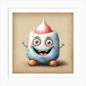 Mr Marshmallow Art Print