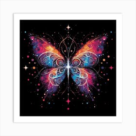 Galaxy Butterfly Art 2 Art Print