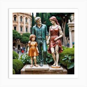 Family In Rome — Stock Photo Art Print