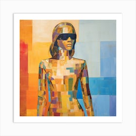 Woman In Sunglasses 3 Art Print