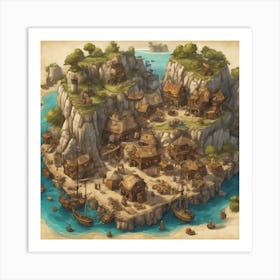 Viking Village 1 Art Print