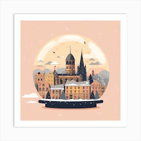 Cologne France 3 Snowglobe Art Print