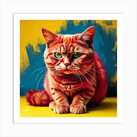 Orange Tabby Cat Art Print