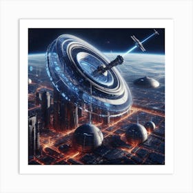 Futuristic City 23 Art Print