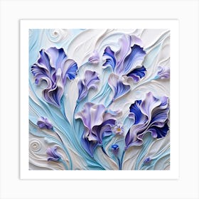 Abstract Flower Painting 4 Art Print