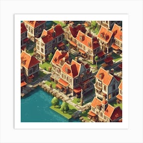 Medieval Village Art Print