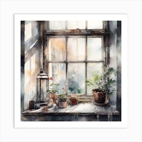 Window Sill Art Print