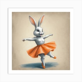 Bunny Dancer 3 Art Print