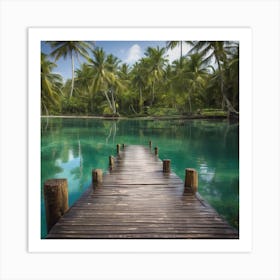 Into The Water A Tranquil 1 Art Print