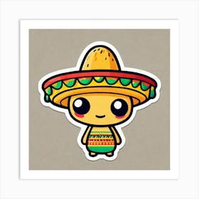 Mexican Sticker 4 Art Print