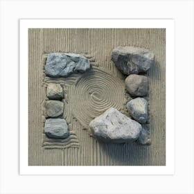 Zen Sand Art Art Print