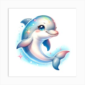 Dolphin Painting 2 Art Print