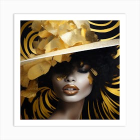 Gold Hat 4 Art Print