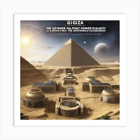 Egyptian Pyramids Art Print