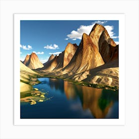 Mountain - Mountain Stock Videos & Royalty-Free Footage 1 Art Print