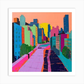 Abstract Park Collection High Line Park New York City 4 Art Print