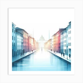 City Background Art Print