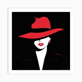 Red Hat Art Print