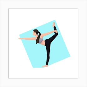 Yoga Pose Illustration 2 Art Print