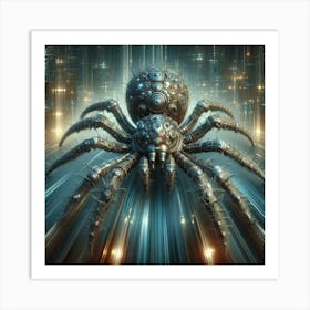 Futuristic Spider 1 Art Print