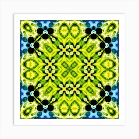 The Symbol Is The Blue And Yellow Pattern Of Ukraine 3 Art Print