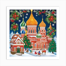 RUSSIAN CHRISTMAS Art Print