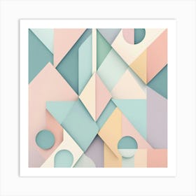 Abstract Geometric Pattern 45 Art Print