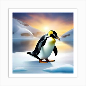 EMPROR PENGUIN Art Print