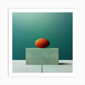 Abstract creative 3d sphere Art Print